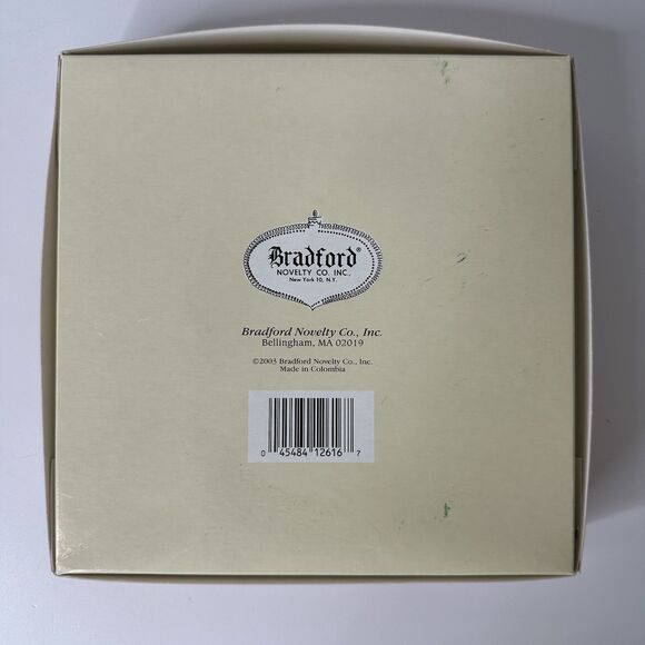 Vtg Bradford Novelty 4 Glass Soda Shop Ornaments Retro Christmas Hand Decorated - Picture 2 of 16